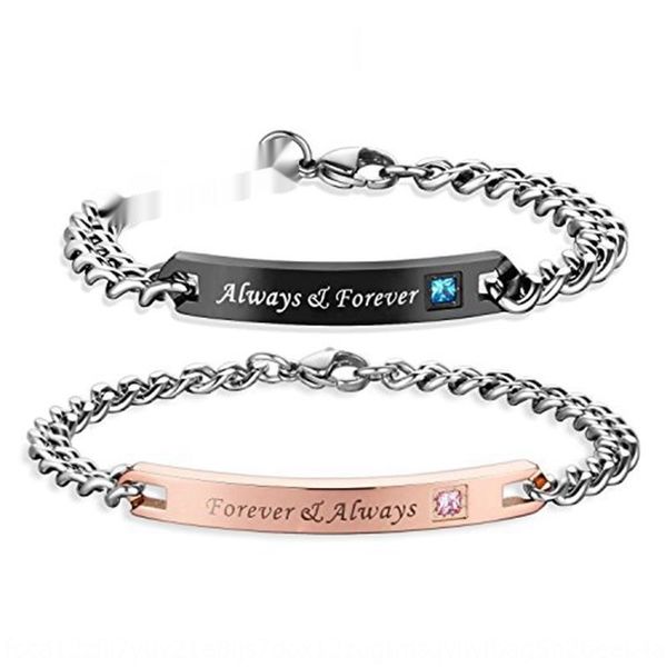 lovers stainless titanium diamond bracelet steel men and women can have personalized lettering inlaid with diamond titanium steel bracelet w, Golden;silver
lovers stainless titanium diamond bracelet steel men and women can have personalized lettering inlaid with diamond titanium steel bracelet w, Golden;silver