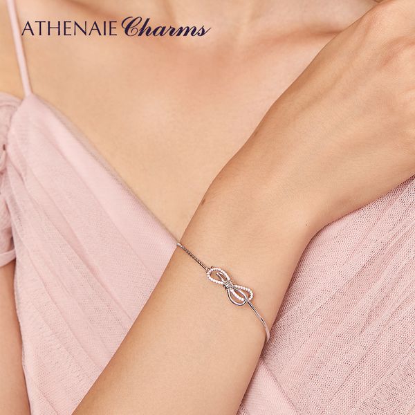athenaie genuine 925 sterling silver clear cz sparkling bow slider bracelets for women girl party wedding jewelry accessories 1028, Black
athenaie genuine 925 sterling silver clear cz sparkling bow slider bracelets for women girl party wedding jewelry accessories 1028, Black