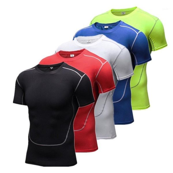 elastic quick-drying t-shirt with short sleeves tights basketball football training base coat running workout clothes1, Black;blue
elastic quick-drying t-shirt with short sleeves tights basketball football training base coat running workout clothes1, Black;blue