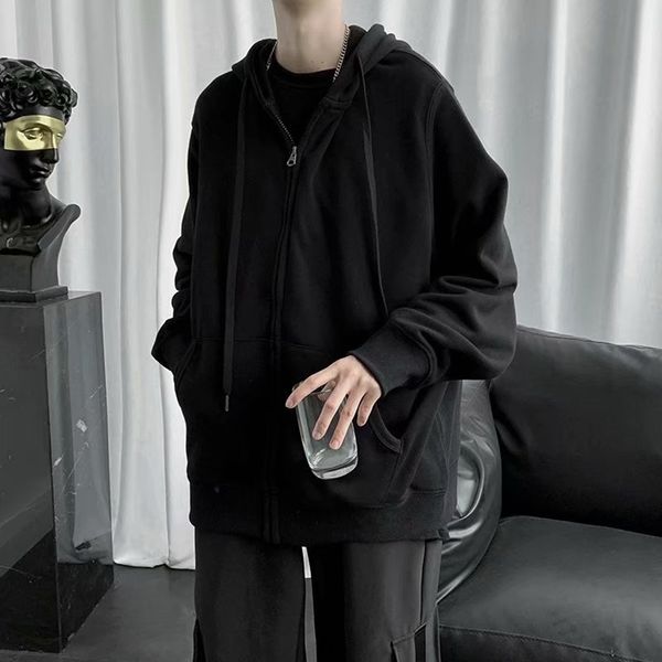 autumn and winter youth cardigan hooded sweater sweatercoat sweaterkorean fashion casual cardigan simple hooded zipper coat jvhdc jv, Black
autumn and winter youth cardigan hooded sweater sweatercoat sweaterkorean fashion casual cardigan simple hooded zipper coat jvhdc jv, Black