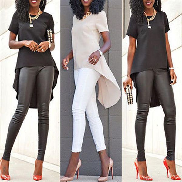 new fashion women ladies loose chiffon short sleeve shirt casual irregular solid color summer blouse s 4xl size, White
new fashion women ladies loose chiffon short sleeve shirt casual irregular solid color summer blouse s 4xl size, White
