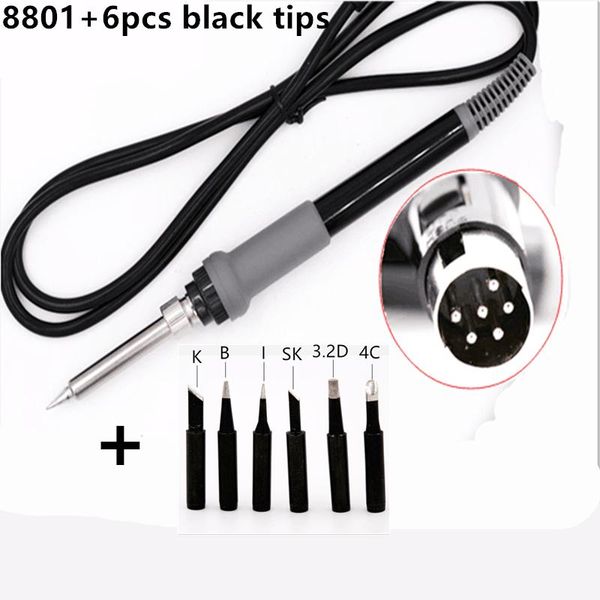 hand & power tool accessories szbft 8801 soldering iron handle with 6pcs tips for hakko fx-888 fx-888d
hand & power tool accessories szbft 8801 soldering iron handle with 6pcs tips for hakko fx-888 fx-888d