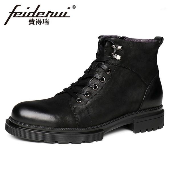 boots vintage genuine leather men's handmade platform work safety ankle round toe laces man riding shoes ymx7531, Black
boots vintage genuine leather men's handmade platform work safety ankle round toe laces man riding shoes ymx7531, Black