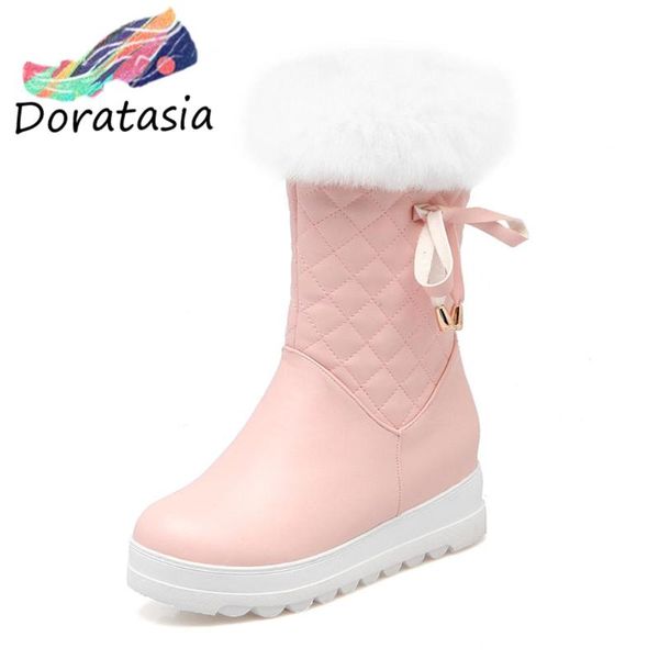 boots doratasia women butterfly knot wedges shoes 2021 short plush comfy round toe platforn add fur snowboots, Black
boots doratasia women butterfly knot wedges shoes 2021 short plush comfy round toe platforn add fur snowboots, Black