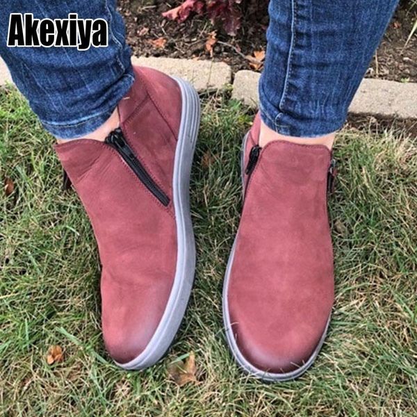 women pu leather ankle boots women autumn winter zipper vintage punk boots flat ladies shoes flat short mujer p180, Black
women pu leather ankle boots women autumn winter zipper vintage punk boots flat ladies shoes flat short mujer p180, Black