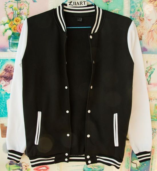 woman girls full zip fleece baseball jackets size xxs-4xl solid color black navy blue gray red white autumn winter ziiart1, Black;brown
woman girls full zip fleece baseball jackets size xxs-4xl solid color black navy blue gray red white autumn winter ziiart1, Black;brown