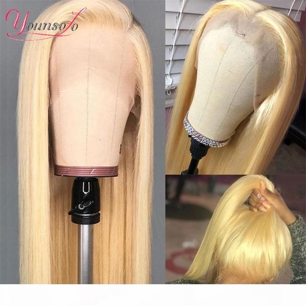 younsolo 613 blonde lace front wig brazilian human hair straight lace front wigs for black women pre plucked 150% density remy, Black;brown
younsolo 613 blonde lace front wig brazilian human hair straight lace front wigs for black women pre plucked 150% density remy, Black;brown