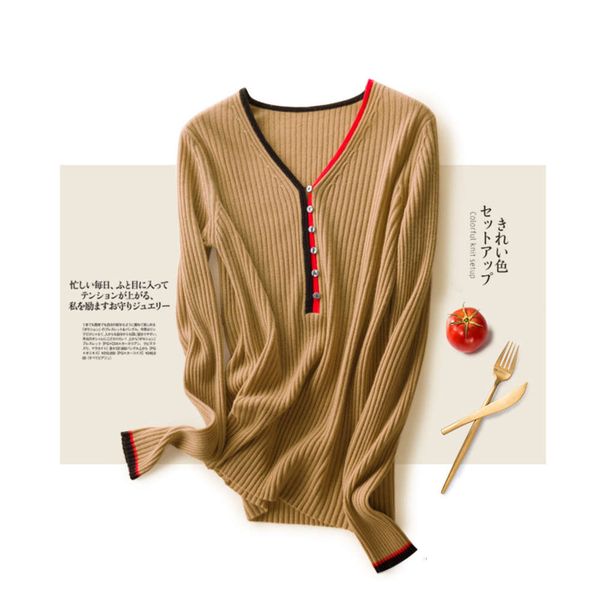 pure wool digner's base coat autumn winter 2020 new v-neck contrast shell button sweater women's t-shirt, White;black
pure wool digner's base coat autumn winter 2020 new v-neck contrast shell button sweater women's t-shirt, White;black