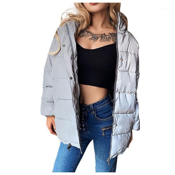 women's jackets winter woman jacket coat autumn warm hiphop zipper stand collar mid-length reflective cotton #t2g1, Black;brown
women's jackets winter woman jacket coat autumn warm hiphop zipper stand collar mid-length reflective cotton #t2g1, Black;brown