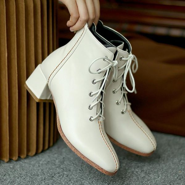 ymechic winter 2020 fashion block high heels black brown sewing ankle boots for women lace up chunky boots female shoes bootie
ymechic winter 2020 fashion block high heels black brown sewing ankle boots for women lace up chunky boots female shoes bootie