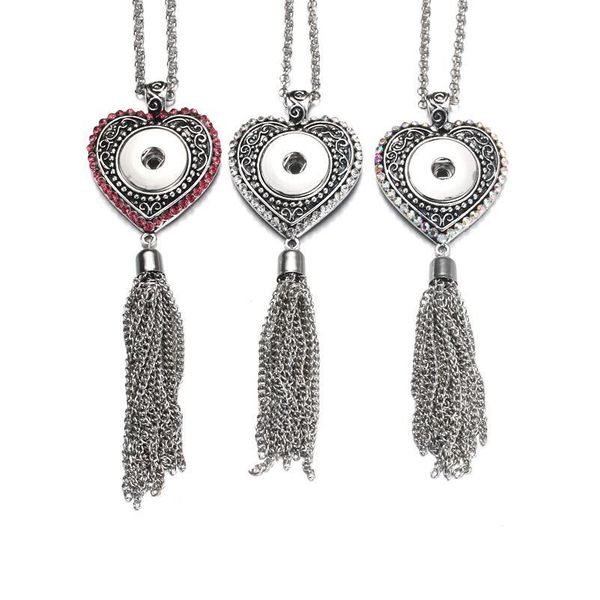snap jewelry heart crystal necklace pendants snap button necklace with chains fit 18mm snap button jewelry f jllwkj, Silver
snap jewelry heart crystal necklace pendants snap button necklace with chains fit 18mm snap button jewelry f jllwkj, Silver