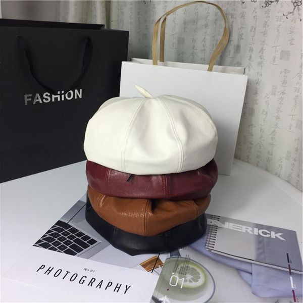 wide brim hats fashionable beret pu hide substance autumn and winter korean-style japanese-style hat women's vintage literature art pai, Blue;gray
wide brim hats fashionable beret pu hide substance autumn and winter korean-style japanese-style hat women's vintage literature art pai, Blue;gray