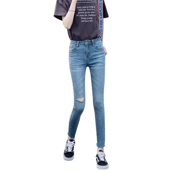 women plus size skinny jeans high waist stretch jeans for women casual slim tight push up knee hole ankle denim pants, Blue
women plus size skinny jeans high waist stretch jeans for women casual slim tight push up knee hole ankle denim pants, Blue