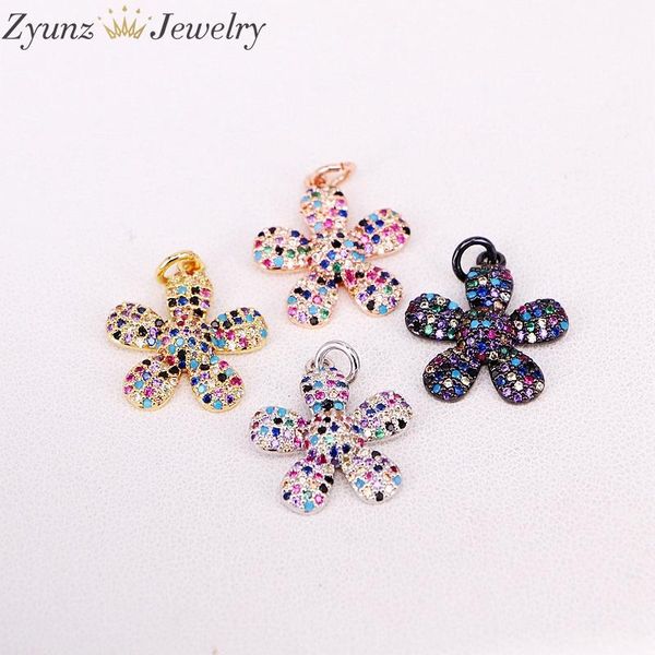 charms 10pcs p305-9431 micro pave zircon crystal flower pendants for necklace making diy copper cz, Bronze;silver
charms 10pcs p305-9431 micro pave zircon crystal flower pendants for necklace making diy copper cz, Bronze;silver