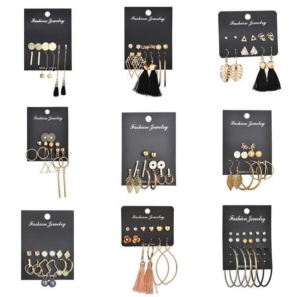 stud letapi gold color long tassel earrings set fashion round irregular for women jewelry gift, Golden;silver
stud letapi gold color long tassel earrings set fashion round irregular for women jewelry gift, Golden;silver