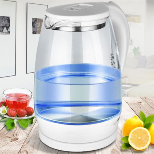 1.8l electric kettle teapot quick heating water boiling tea pot glass blue light heating kettles auto-power off boiler
1.8l electric kettle teapot quick heating water boiling tea pot glass blue light heating kettles auto-power off boiler