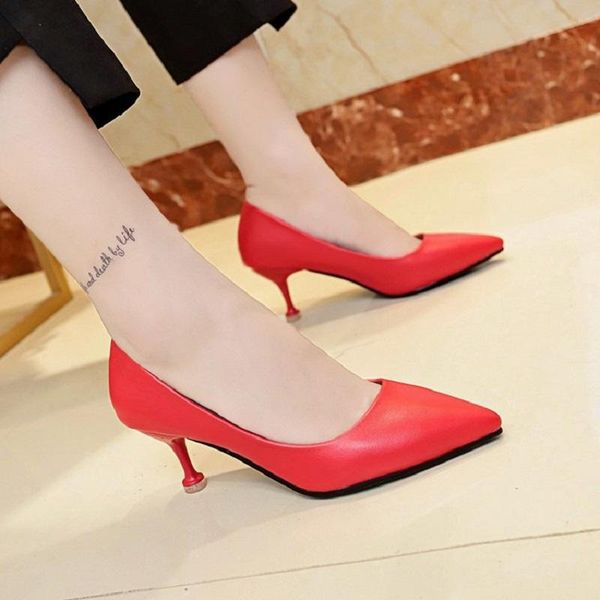dress shoes women's large size high-heeled spring and autumn bridesmaid stiletto pointed head with, Black
dress shoes women's large size high-heeled spring and autumn bridesmaid stiletto pointed head with, Black