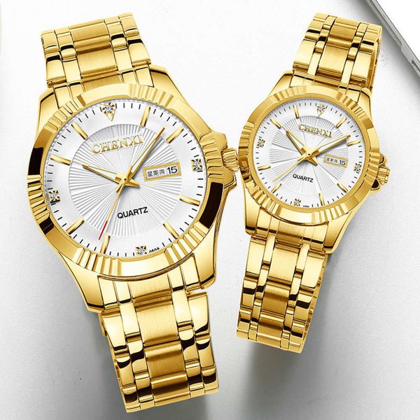 steel double band calendar watch men's watch stainless steel business waterproof couple watch, Slivery;brown
steel double band calendar watch men's watch stainless steel business waterproof couple watch, Slivery;brown