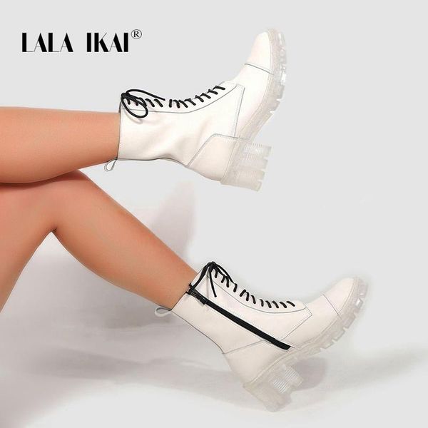 lala ikai genuine leather boots women 2020 autumn winter white ankle boots transparent bottom plarform high heel wc10244-4, Black
lala ikai genuine leather boots women 2020 autumn winter white ankle boots transparent bottom plarform high heel wc10244-4, Black