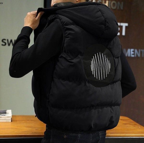 jacket autumn and winter men's vest korean new trend social boys warm cotton clothes handsome hooded shoulder, Gray
jacket autumn and winter men's vest korean new trend social boys warm cotton clothes handsome hooded shoulder, Gray