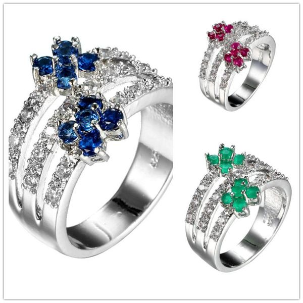 wedding rings quhan elegant flower shape rose red/green/blue/white cz stone for women party gorgeous ring jewelry delicate gift, Slivery;golden
wedding rings quhan elegant flower shape rose red/green/blue/white cz stone for women party gorgeous ring jewelry delicate gift, Slivery;golden