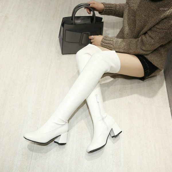 boots enplei over the knee women thick high heel fashion zipper square toe thigh warm winter shoes size 34-431, Black
boots enplei over the knee women thick high heel fashion zipper square toe thigh warm winter shoes size 34-431, Black