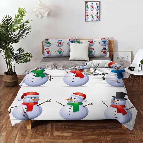 snowmen with different cute hats and scarfs carrot noses xmas winter season themebedding 3-piece set
snowmen with different cute hats and scarfs carrot noses xmas winter season themebedding 3-piece set
