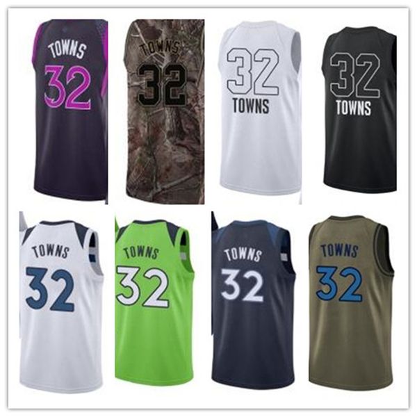 custom 2021 timberwolve style jerseys black white green army green 32 karl-anthony basketball jersey ing, Black;red 
custom 2021 timberwolve style jerseys black white green army green 32 karl-anthony basketball jersey ing, Black;red