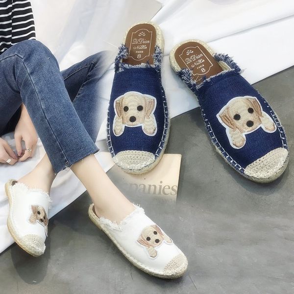 2020 new embroidered half bow slippers for women to wear x1020, Black
2020 new embroidered half bow slippers for women to wear x1020, Black