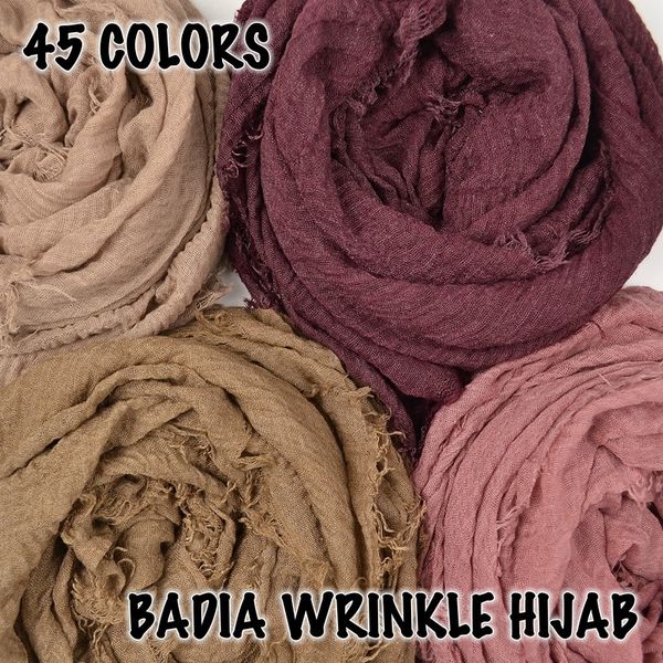 10pcs/lot women crinkle solid hijabs scarf oversize islam shawl head wraps soft long muslim frayed wrinkle cotton plain hijab y201007, Blue;gray
10pcs/lot women crinkle solid hijabs scarf oversize islam shawl head wraps soft long muslim frayed wrinkle cotton plain hijab y201007, Blue;gray