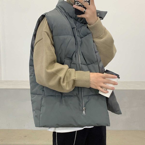 winter men's korean fashion casual versatile bf loose and handsome coat sleeveless plush thickened vest, Black;white
winter men's korean fashion casual versatile bf loose and handsome coat sleeveless plush thickened vest, Black;white