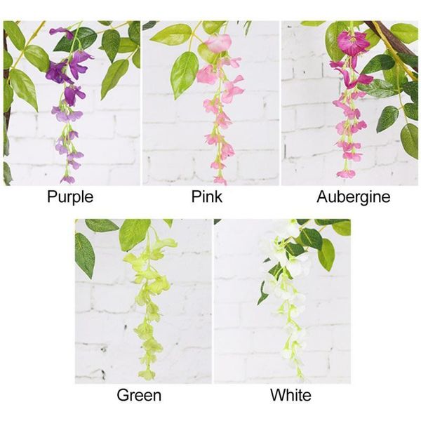 decorative flowers & wreaths 2m artificial wisteria flower fake plants foliage rattan trailing faux wedding party decoration1
decorative flowers & wreaths 2m artificial wisteria flower fake plants foliage rattan trailing faux wedding party decoration1