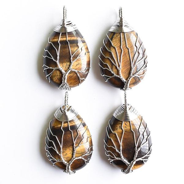 wholesale 4pcslot fashion white color wire wrap handmade tree of life drop shape natural tiger eye stone pendants sqcfrk, Silver
wholesale 4pcslot fashion white color wire wrap handmade tree of life drop shape natural tiger eye stone pendants sqcfrk, Silver
