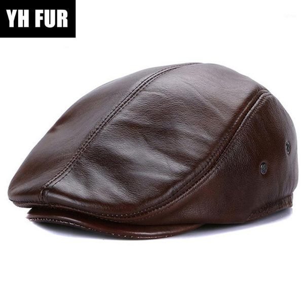 new winter men real leather berets hats casual warm earlap real 100% natural cowhide leather caps male newsboy cap1, Blue;gray
new winter men real leather berets hats casual warm earlap real 100% natural cowhide leather caps male newsboy cap1, Blue;gray