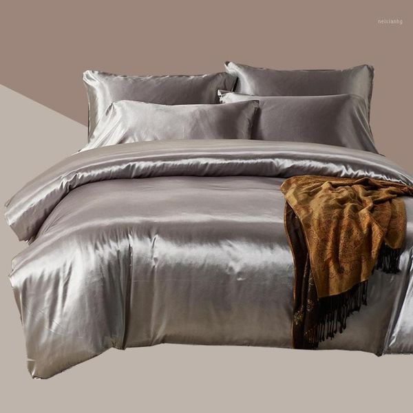 grey bedding set satin silk luxury king size bed set quilt duvet cover linens and pillowcase for single double bedclothes1
grey bedding set satin silk luxury king size bed set quilt duvet cover linens and pillowcase for single double bedclothes1