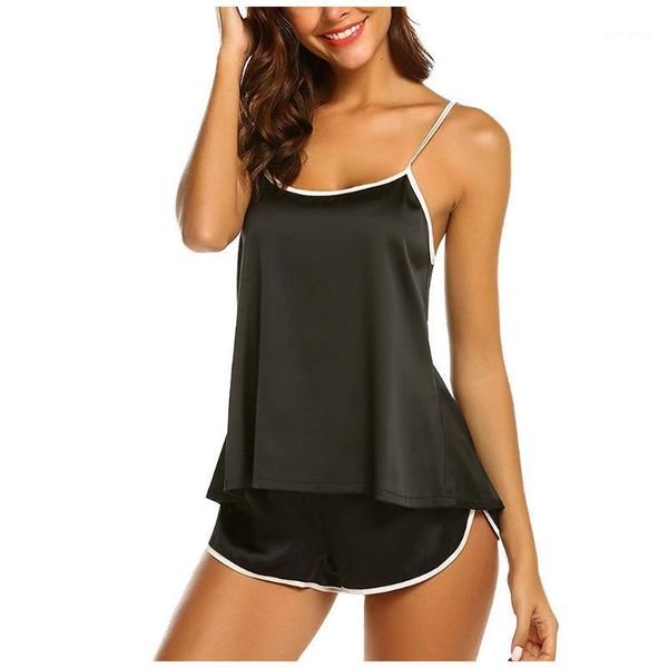 miarhb satin silk camisole pajama sets on for women nightwear female camis pants sleepwear pijama de mujer summer home wear1, Black;red
miarhb satin silk camisole pajama sets on for women nightwear female camis pants sleepwear pijama de mujer summer home wear1, Black;red