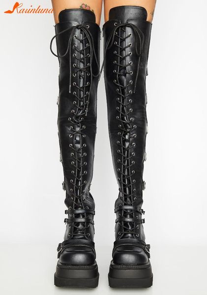 karin 2020 new ariivals woman shoes wedges platform round toe lace-up bukles zip over-the-knee boots high heels, Black
karin 2020 new ariivals woman shoes wedges platform round toe lace-up bukles zip over-the-knee boots high heels, Black