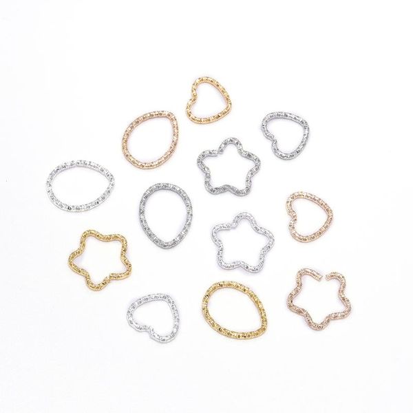 50pcs/lot 16.5mm new style gold star jump rings twisted split rings spacer connectors for jewelry making making wmtesn, Silver
50pcs/lot 16.5mm new style gold star jump rings twisted split rings spacer connectors for jewelry making making wmtesn, Silver