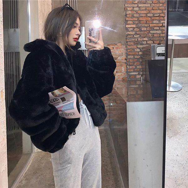 korean casual plush coat 2021new green short faux fur coats women stand collar overcoat winter thicken warm furry jackets woman1, Black
korean casual plush coat 2021new green short faux fur coats women stand collar overcoat winter thicken warm furry jackets woman1, Black