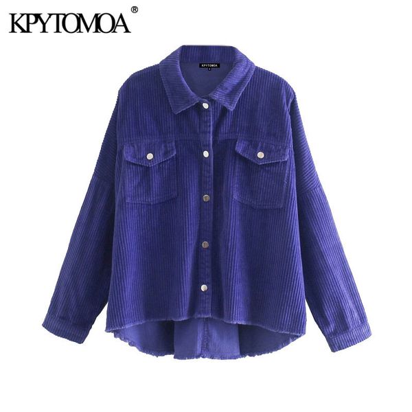 kpytomoa women fashion pockets oversized corduroy jacket coat vintage long sleeve frayed tassel female outerwear chic 201112, Black;brown
kpytomoa women fashion pockets oversized corduroy jacket coat vintage long sleeve frayed tassel female outerwear chic 201112, Black;brown