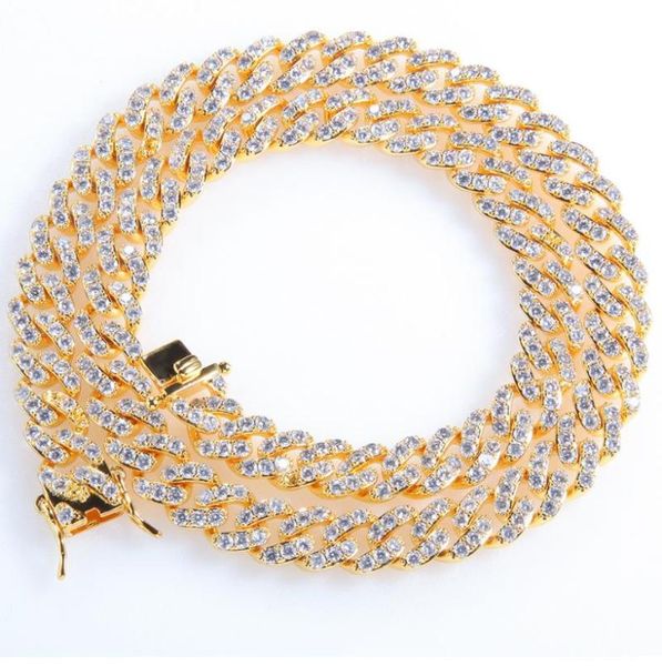 chains europe and america 9mm necklace couple cuban chain full zircon fashion accessories women men necklaces, Silver
chains europe and america 9mm necklace couple cuban chain full zircon fashion accessories women men necklaces, Silver