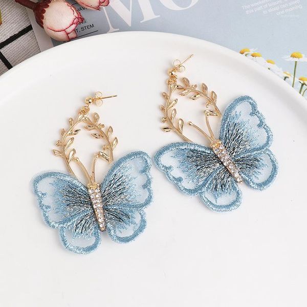 korean fashion chiffon lace butterfly earrings womens rhinestone insect large big branch alloy stud earrings jewelry for girls1, Golden;silver
korean fashion chiffon lace butterfly earrings womens rhinestone insect large big branch alloy stud earrings jewelry for girls1, Golden;silver