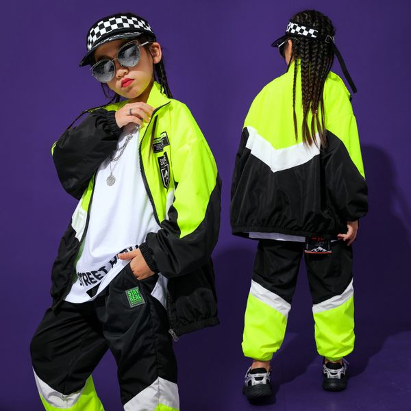 fluorescent green hip-hop dance clothes kids hiphop pants coat childrens performance costume sport clothing stage clothes bi206, Black;red
fluorescent green hip-hop dance clothes kids hiphop pants coat childrens performance costume sport clothing stage clothes bi206, Black;red
