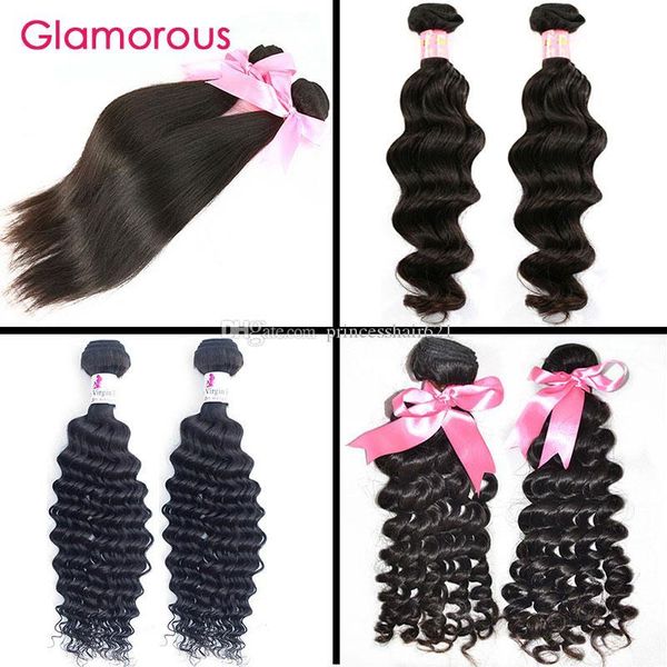 glamorous brazilian weave unprocessed human hair extensions 2 bundle natural wave deep wave curly straight virgin brazilian hair weave, Black
glamorous brazilian weave unprocessed human hair extensions 2 bundle natural wave deep wave curly straight virgin brazilian hair weave, Black