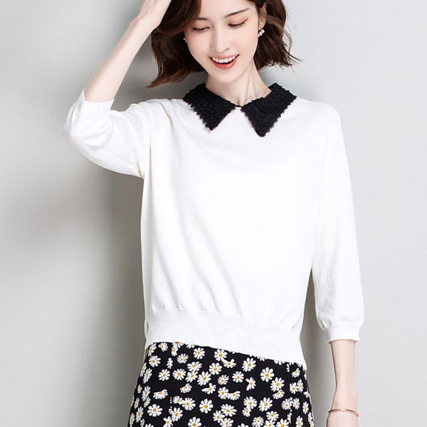 young baby collar thin pullover t- pullover t-shirt small shirt new autumn 2020 korean loose 7-point sleeve clothes whuny, White;black
young baby collar thin pullover t- pullover t-shirt small shirt new autumn 2020 korean loose 7-point sleeve clothes whuny, White;black