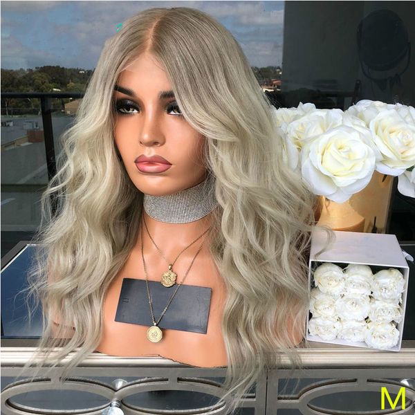 light grey blonde human hair wigs 13x6 lace front wig deep long part water wave remy hair glueless wig 150% 180%, Black;brown
light grey blonde human hair wigs 13x6 lace front wig deep long part water wave remy hair glueless wig 150% 180%, Black;brown