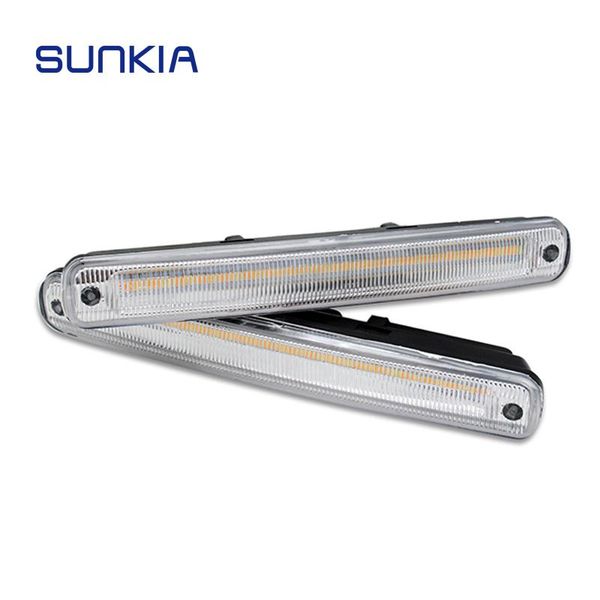 2pcs/set sunkia external light 100% waterproof cob drl daytime running lights with turn signal lamp & on/off function
2pcs/set sunkia external light 100% waterproof cob drl daytime running lights with turn signal lamp & on/off function