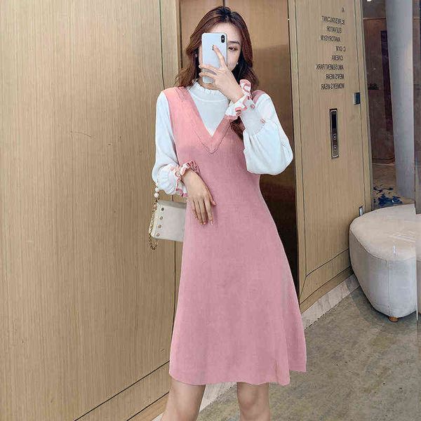casual dresses 2022 autumn and winter korean style temperament xiaoxiangfeng sweater knitted long sleeved dresses fake 2 piec, Black;gray
casual dresses 2022 autumn and winter korean style temperament xiaoxiangfeng sweater knitted long sleeved dresses fake 2 piec, Black;gray