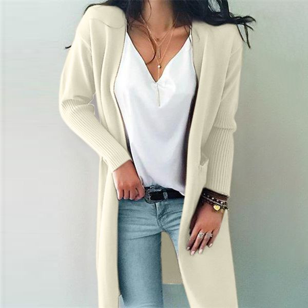 umeko khaki long sweaters cardigans women fashion solid long sleeve knitted knitted overcoats ladies 2020 autumn winter outwear c1030, Black
umeko khaki long sweaters cardigans women fashion solid long sleeve knitted knitted overcoats ladies 2020 autumn winter outwear c1030, Black