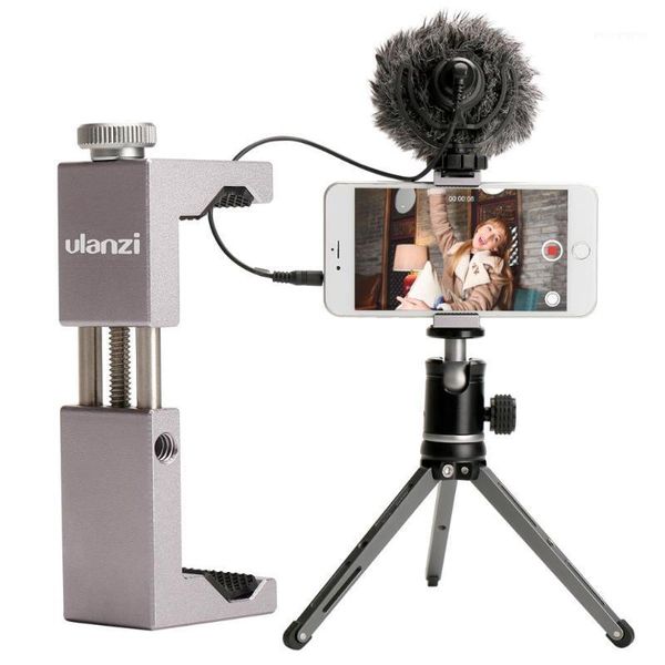 ulanzi st-02s universal phone tripod mount smartphone clip with microphone holder phone video accessories supporting v+h p1
ulanzi st-02s universal phone tripod mount smartphone clip with microphone holder phone video accessories supporting v+h p1